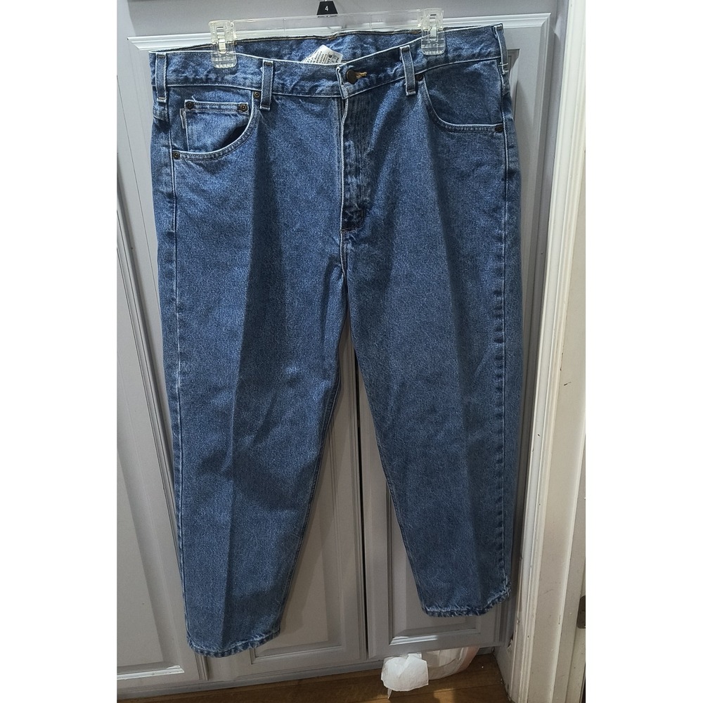 Carhartt B17-STW Relaxed Fit Stonewash Blue Denim Jeans Mens 38x28